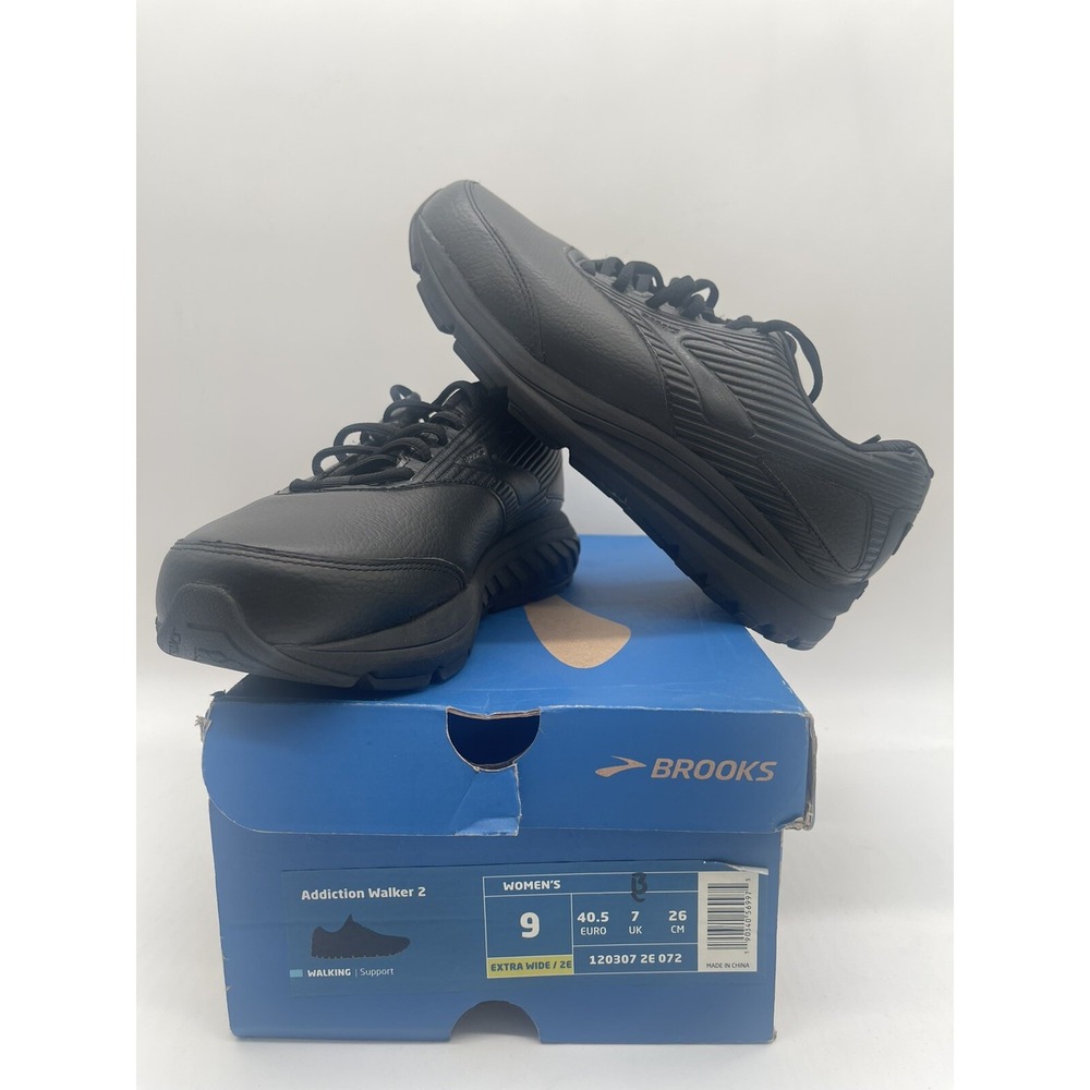 •Brooks Women's Addiction Walker 2 Black - 1203072E072 Size 9 2E EE Wide